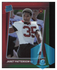 2021 Panini Donruss Optic Preview Rated Rookie Green Red Jaret Patterson #P-298